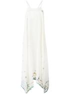 Aodress Square Neck Dress, Women's, Nude/neutrals, Cotton