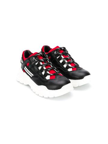 Am66 Teen Colour Block Sneakers - Black