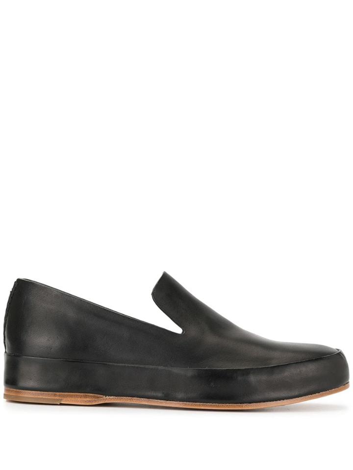 Feit Round Toe Loafers - Black