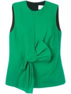 Victoria Victoria Beckham Bow Detail Tank Top - Green
