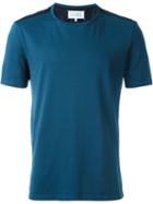 Maison Margiela Shoulder Panel T-shirt, Men's, Size: 46, Blue, Cotton/cupro/silk