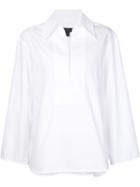 Ellery Bell Sleeve Blouse, Women's, Size: 0, White, Cotton