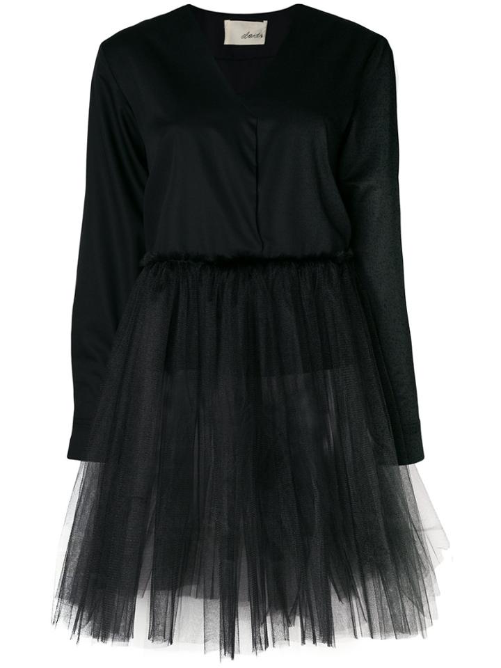 Elaidi Tutu Hemmed Blouse - Black