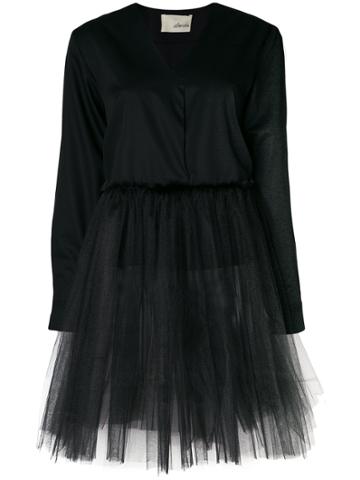 Elaidi Tutu Hemmed Blouse - Black