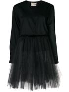 Elaidi Tutu Hemmed Blouse - Black