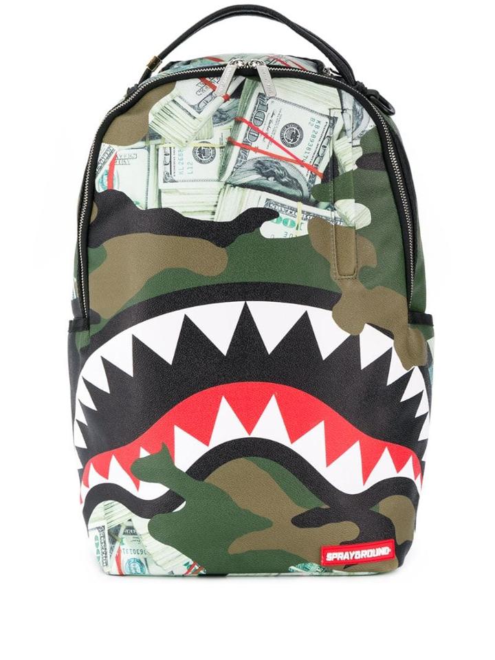 Sprayground Camo Money Backpack Green LookMazing