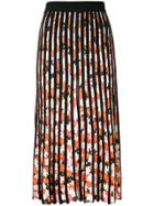 Kenzo Floral Striped Midi Skirt - Multicolour