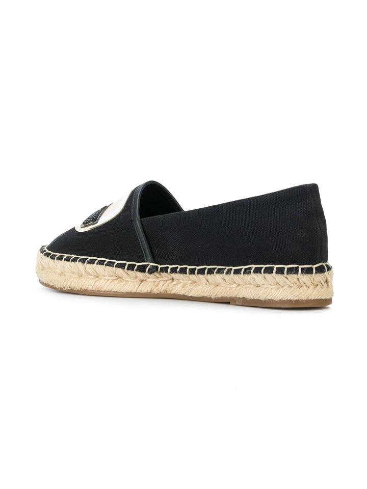 Karl Lagerfeld Kamini Karl Ikonic Espadrilles - Black