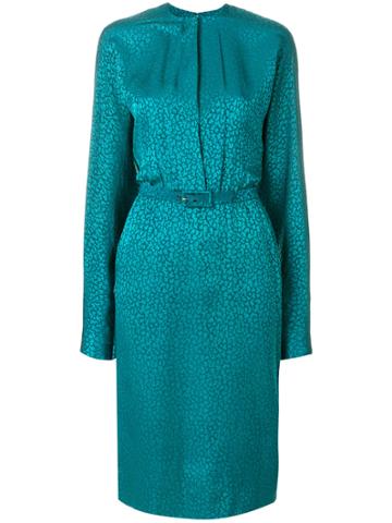 Jean Louis Scherrer Vintage Belted Dress - Green