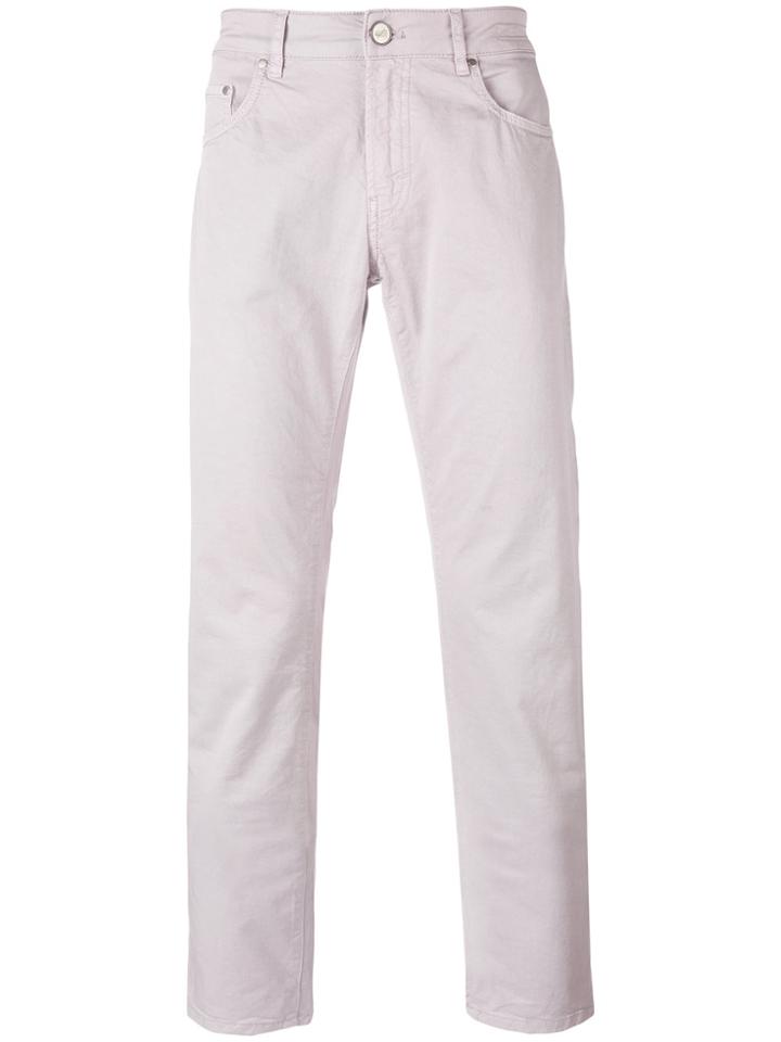 Pt01 Classic Chino Trousers - Pink & Purple