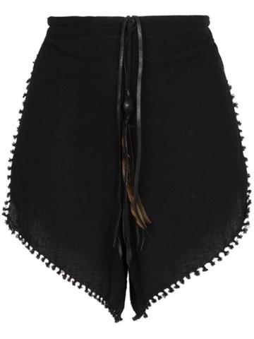Caravana Tizimin Drawstring Shorts - Black