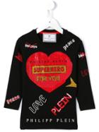 Philipp Plein Kids 'for You' T Shirt, Girl's, Size: 10 Yrs, Black