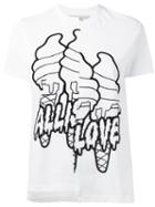 Stella Mccartney - All Is Love Asymmetrical T-shirt - Women - Cotton - 38, White, Cotton