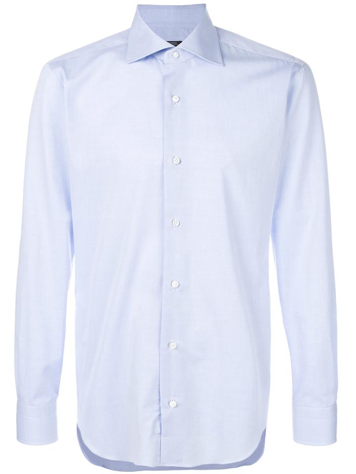 Barba Long-sleeved Shirt - Blue