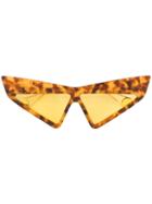 Gucci Eyewear Mask-frame Sunglasses - Brown