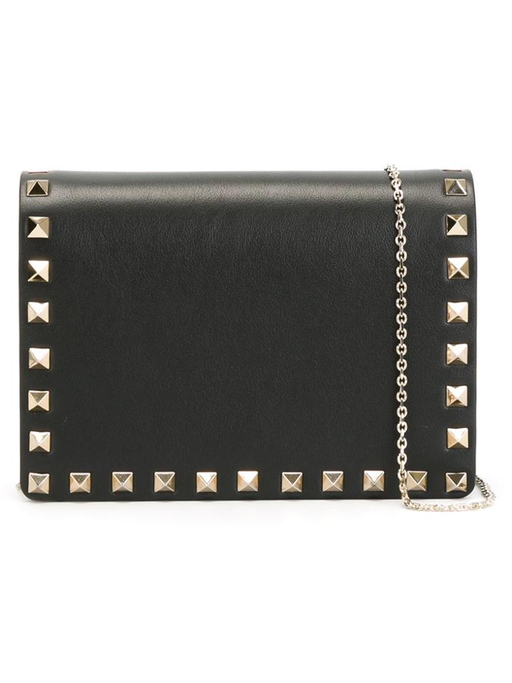 Valentino 'rockstud' Clutch - Black