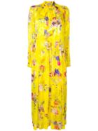 Preen By Thornton Bregazzi Lupin Floral Flared Dress - Yellow
