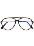 Tom Ford Eyewear Aviator-frame Glasses - Brown