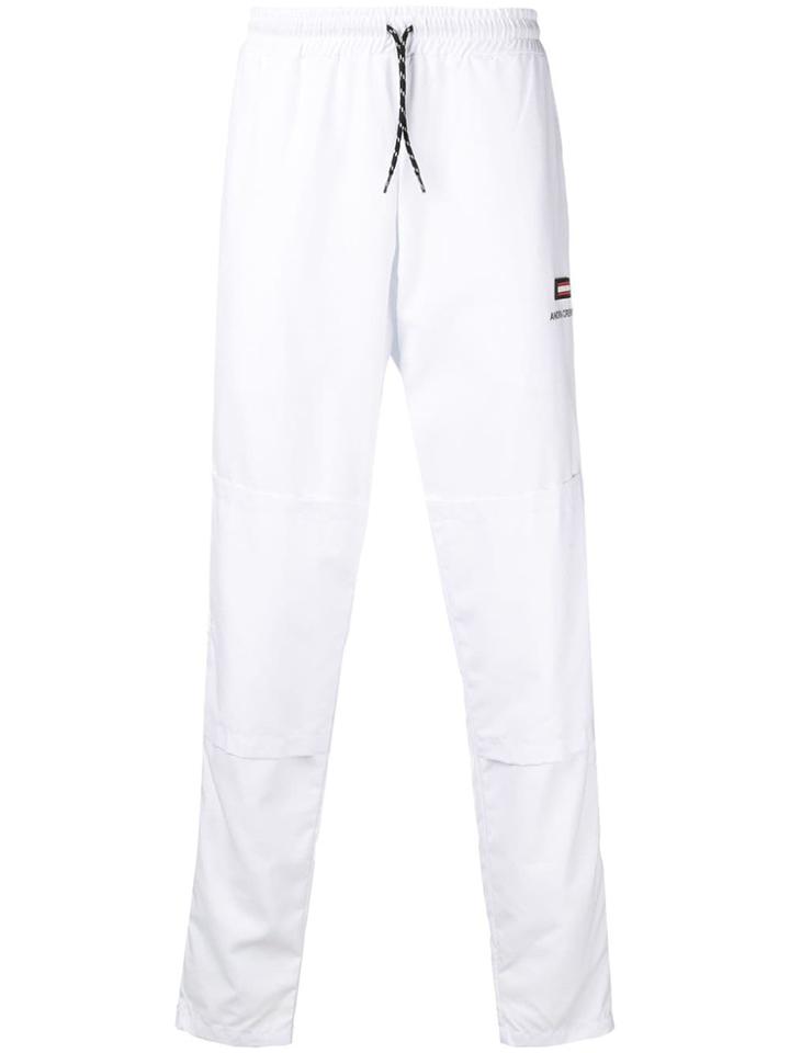 Andrea Crews Logo Track Pants - White
