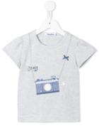 Familiar - Embellished Camera Print T-shirt - Kids - Cotton - 4 Yrs, Grey