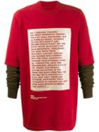 Rick Owens Drkshdw Larry Hustler Sweatshirt - Red