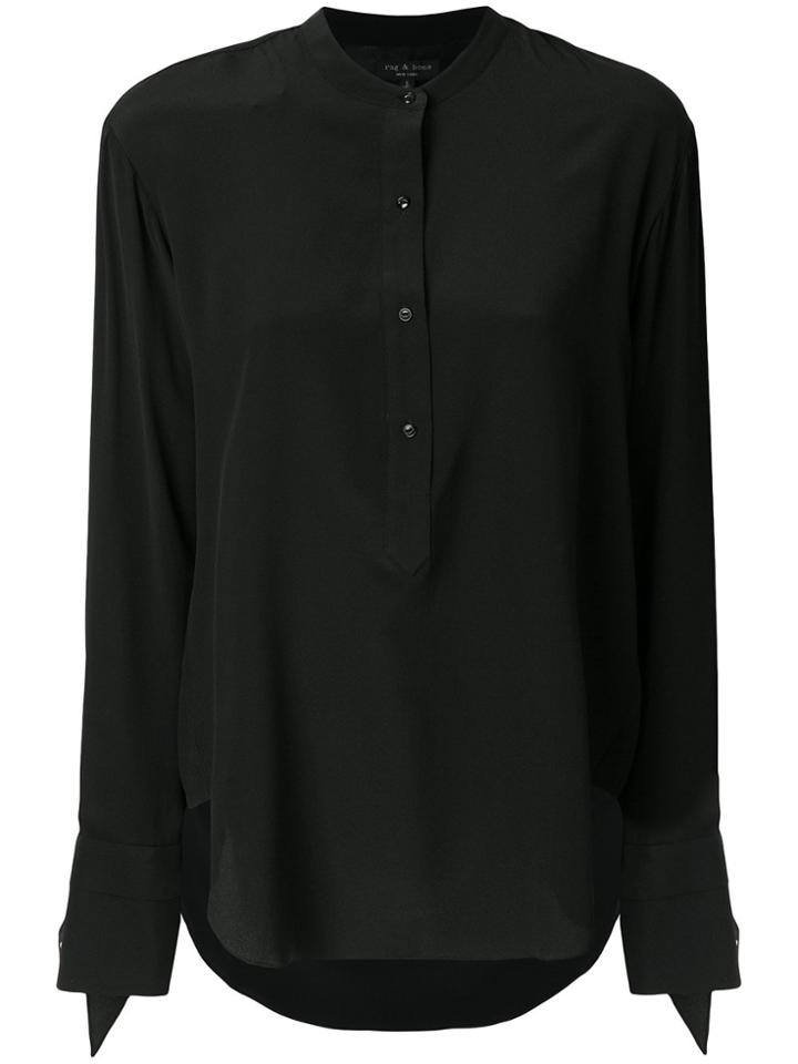 Rag & Bone /jean Cut-out Detail Blouse - Black