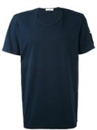 Paolo Pecora - Sleeve Detail T-shirt - Men - Cotton - Xl, Blue, Cotton