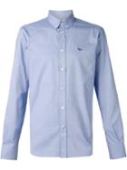 Maison Kitsuné Button Down Collar Shirt, Men's, Size: 43, Blue, Cotton