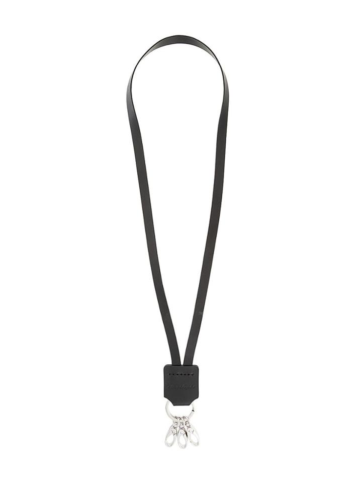 Mm6 Maison Margiela Long-line Key Chain Necklace - Black