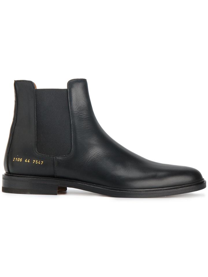 Common Projects Black Classic Chelsea Boots