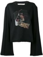 Damir Doma - Collage Print Sweatshirt - Women - Cotton/polyester - Xs, Black, Cotton/polyester