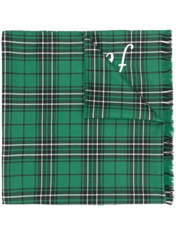 Julia Seemann Checked Scarf - Green