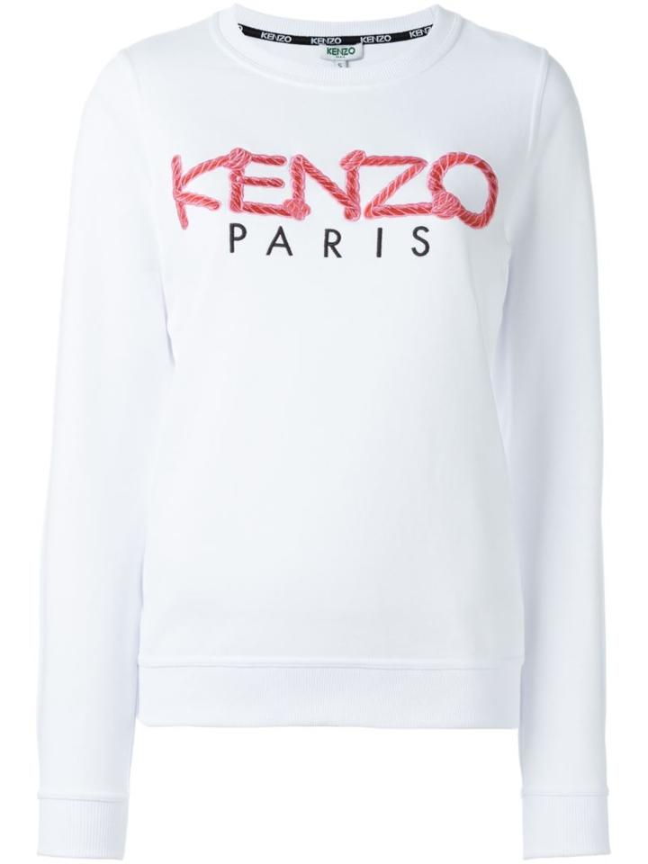 Kenzo Kenzo Paris Rope Sweatshirt, Women's, Size: M, White, Cotton