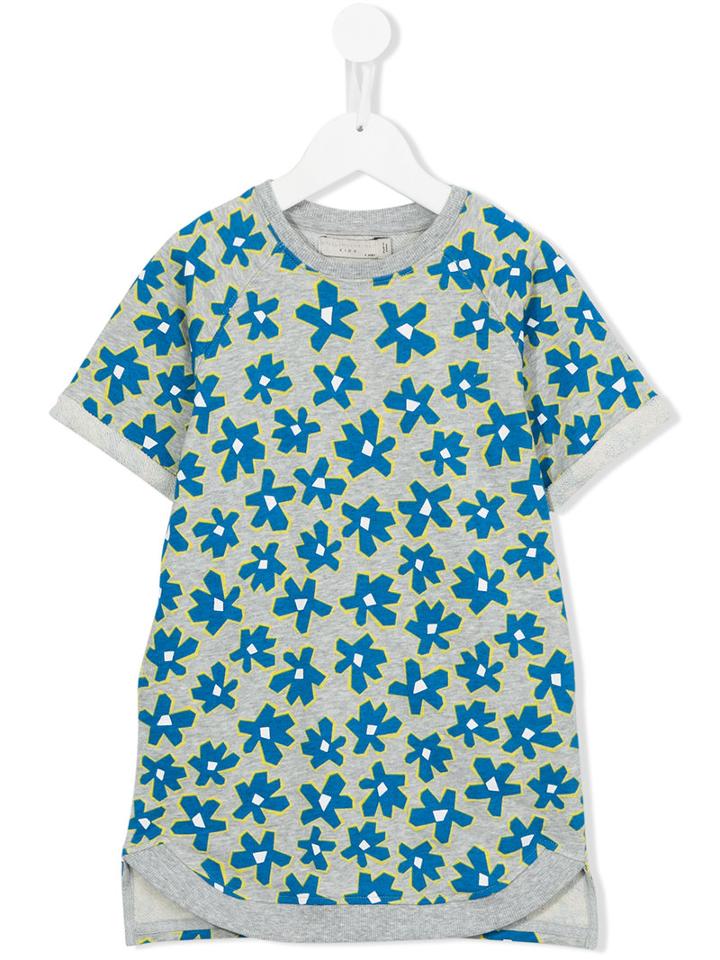 Stella Mccartney Kids Floral Print Dress, Toddler Girl's, Size: 3 Yrs, Grey
