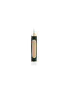 Foundrae 18kt Gold Onyx Earth Clockweight Pendulum Pendant