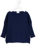 Le Petit Coco Gathered Sleeve Jumper, Girl's, Size: 12 Yrs, Blue
