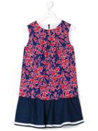 Floral Print Shift Dress - Kids - Cotton/polyester - 3 Yrs, Blue, Oscar De La Renta Kids