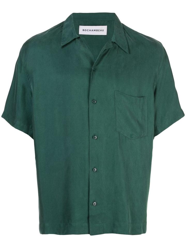 Rochambeau Pocketed Short Sleeve Shirt - Green