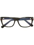 Tag Heuer Rectangular Frame Glasses, Grey, Acetate