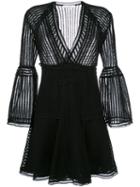 Iro V Neck Dress, Women's, Size: 38, Black, Cotton/polyamide/spandex/elastane