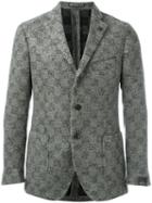 Gabriele Pasini Checked Blazer, Men's, Size: 52, Grey, Wool/nylon/polyester