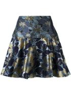 Patbo Floral A-skirt - Blue