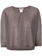 Blanca One Button Cardigan - Metallic