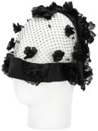 Dolce & Gabbana Floral Net Hair Accessory - Black