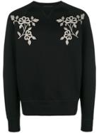 Dsquared2 Floral Embroidered Sweatshirt - Black