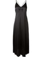 Forte Forte Long Slip Dress, Women's, Size: 1, Black, Silk/spandex/elastane