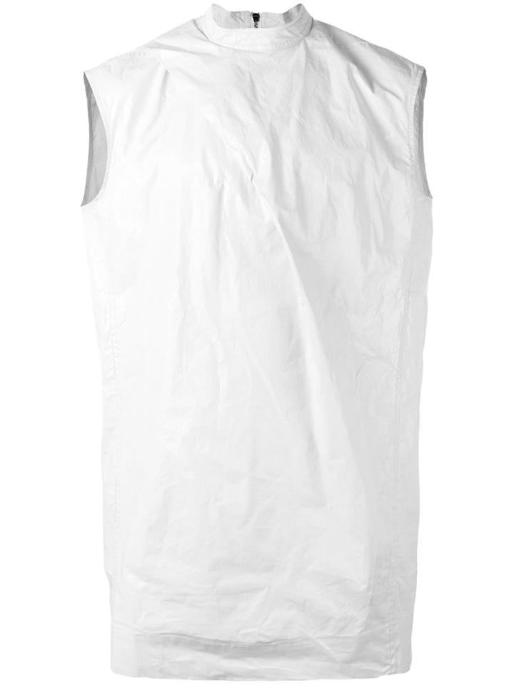 Rick Owens Drkshdw Collared Tank Top - White