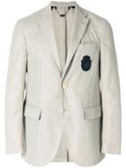 Billionaire Chest Patch Blazer - Nude & Neutrals