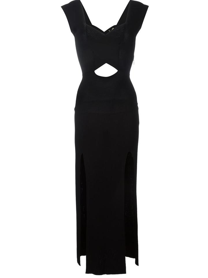 Emilio Pucci Cut-out Ribbed Knit Dress