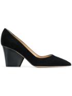 Paul Andrew Block Heel 80mm Court - Black